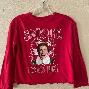 Red Santa OMG Long Sleeve Shirt